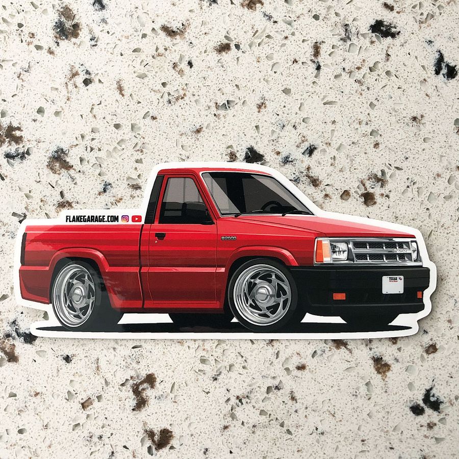 Mazda B2200 / B2000 6" Mini Truck Sticker product image (4)