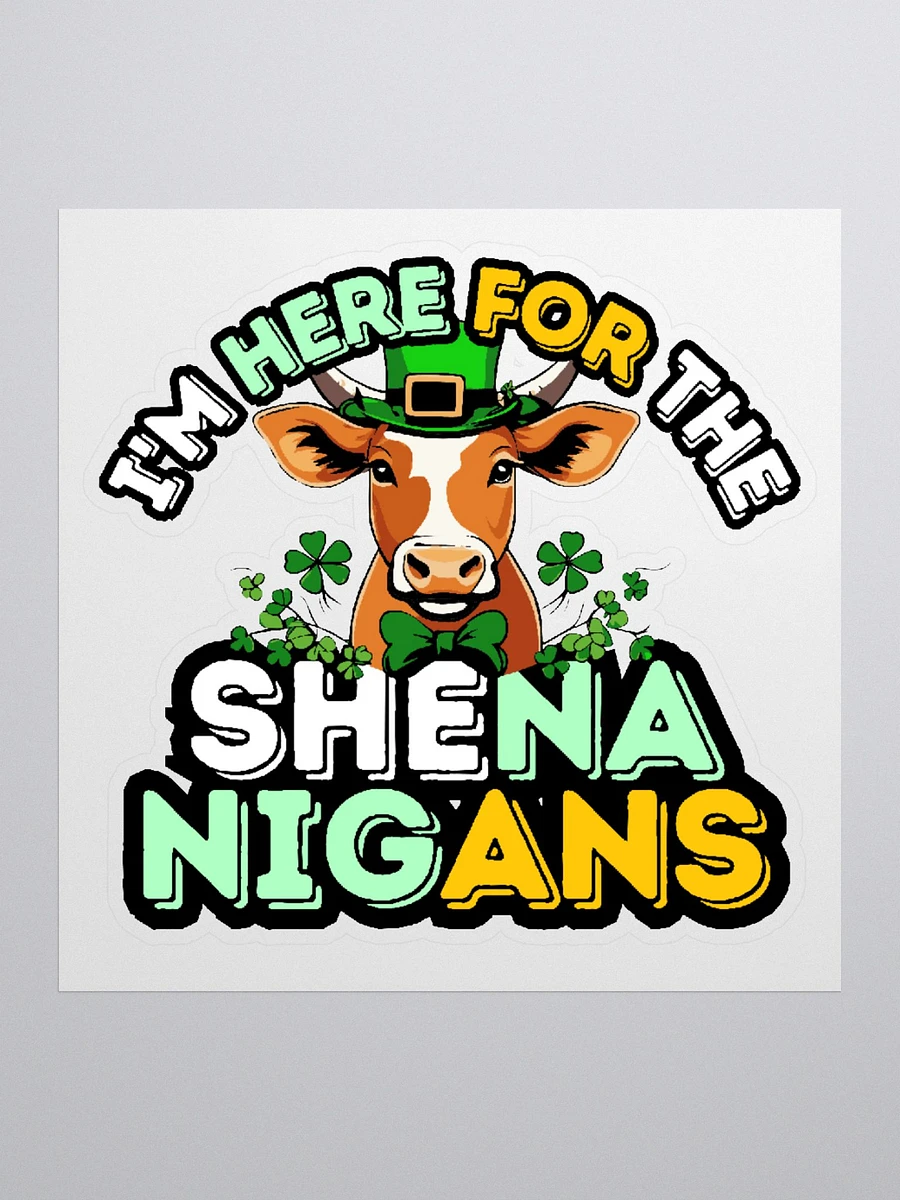 Saint Patricks Day Cow Sticker product image (2)