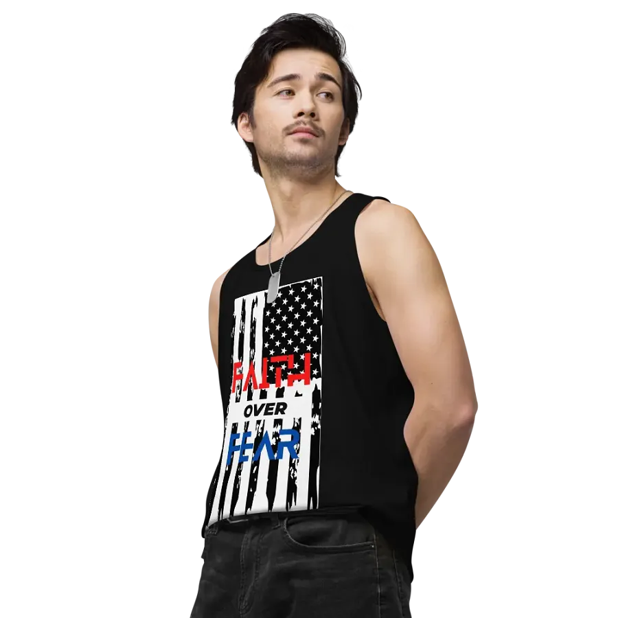 Faith Over Fear Patriotic Tank Top product image (4)