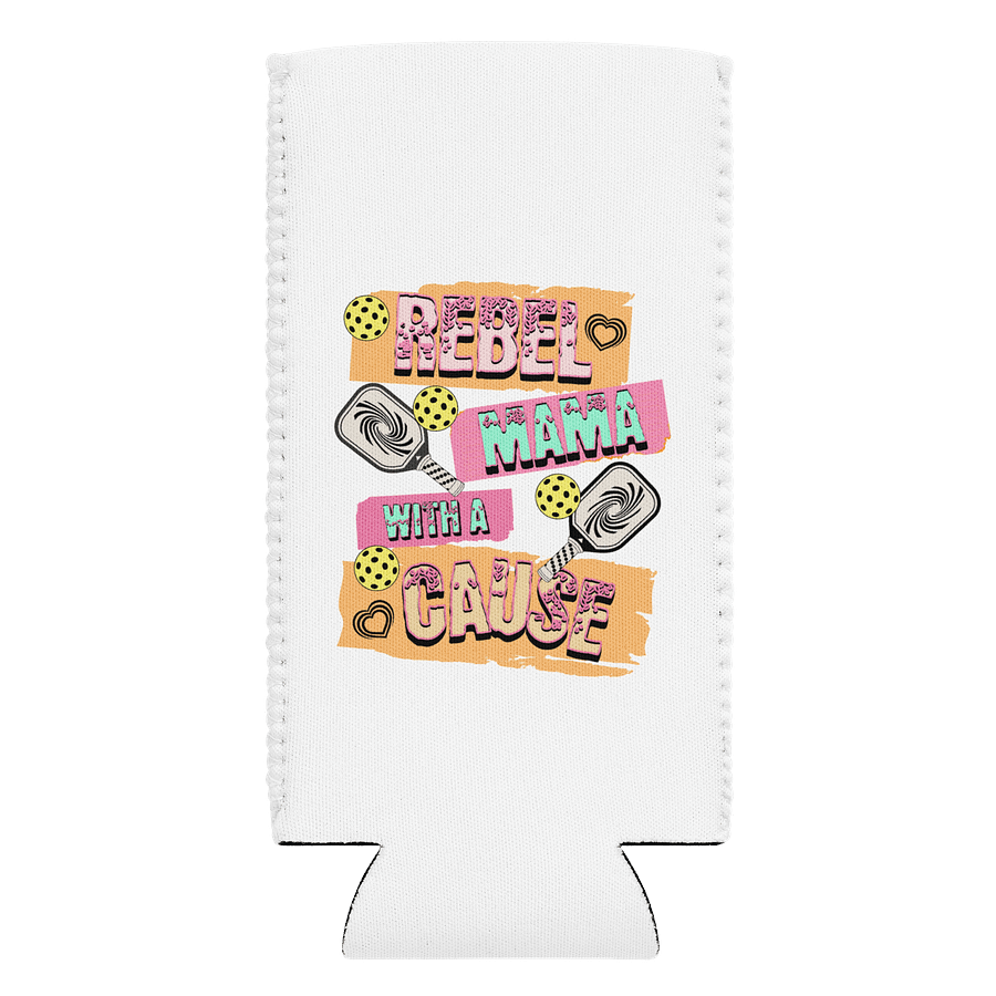 Rebel Mama With A Cause Pickleball Can Cooler product image (1)