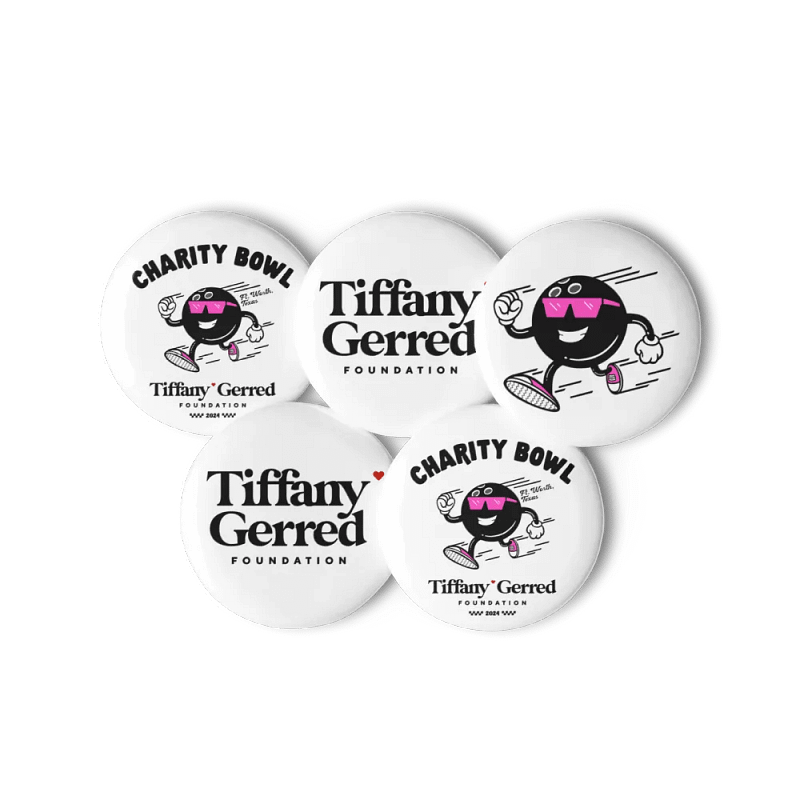 Charity Bowl Pin-On Buttons