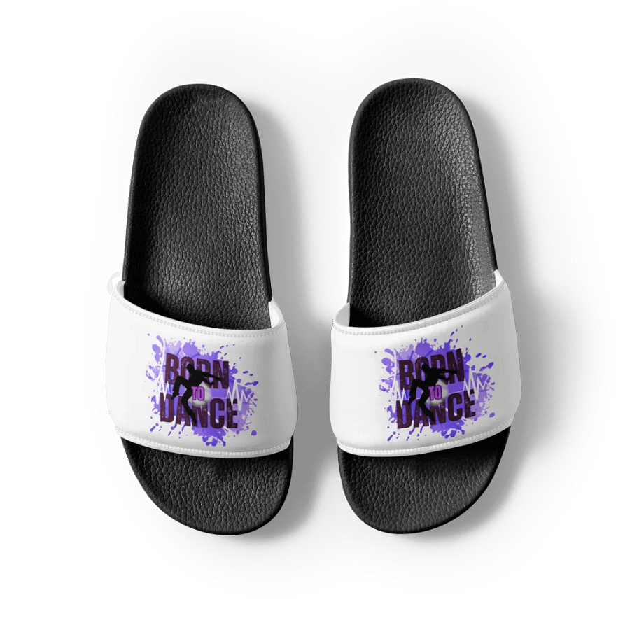 Born to Dance His Silhouette Men's Slides product image (8)