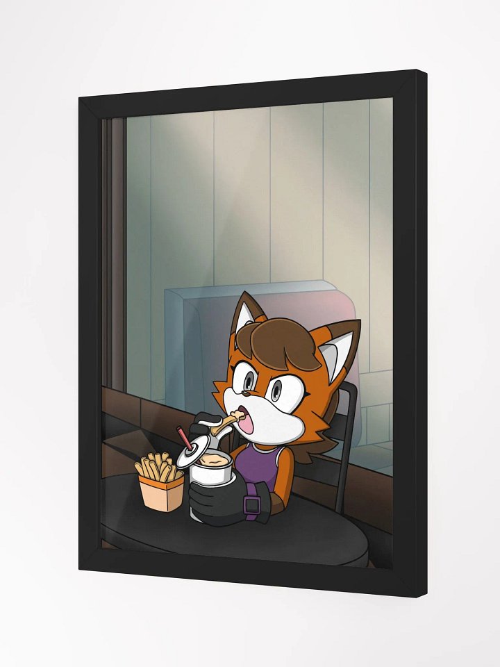 Outside the Burger Shop Framed Poster product image (2)