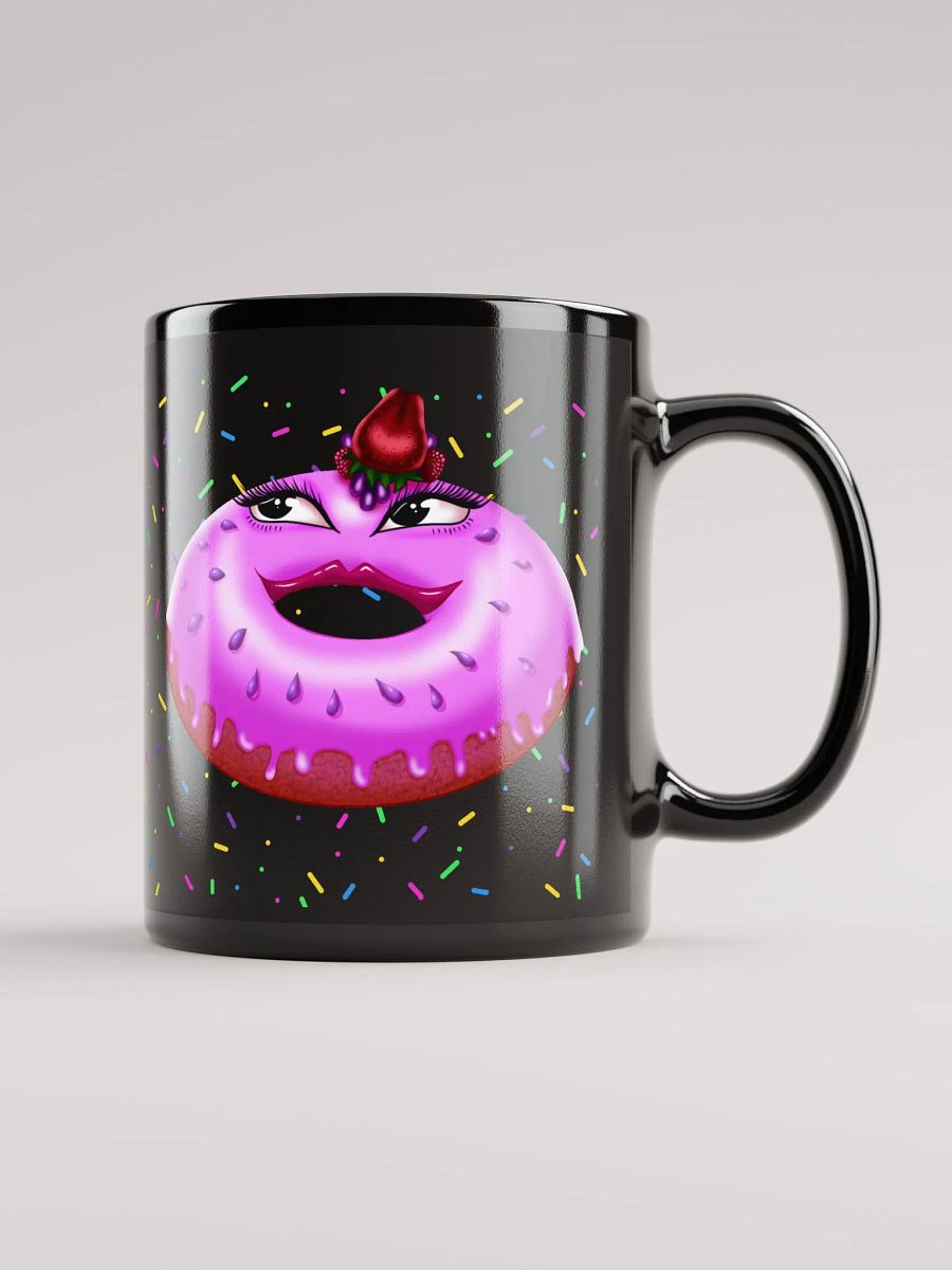 I'm A Donut Girl Black Mug product image (1)