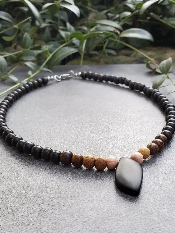 Unity Necklace – Onyx Protection Necklace • Grounding Energy • Strength, Love & Allyship Jewelry product image (2)