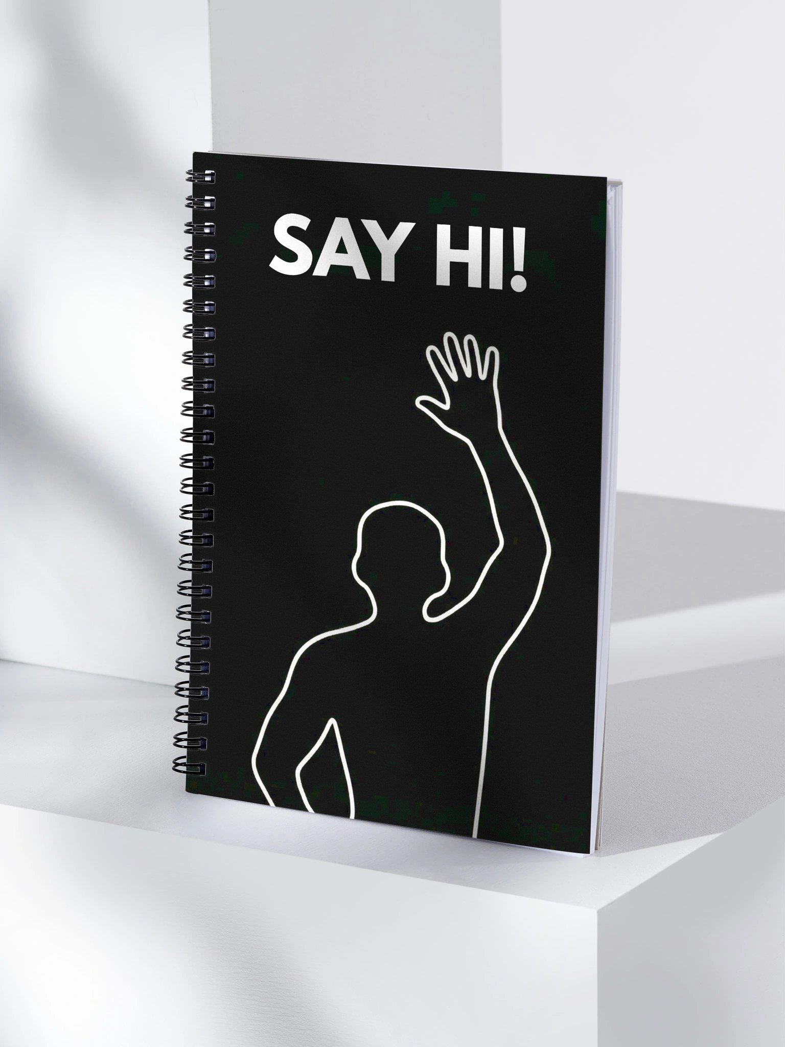 VIRAL Silhouette "Say Hi!" Notebook | Iconic Immersive Dance Workout Spiral Journal & Doodle Pad product image (4)