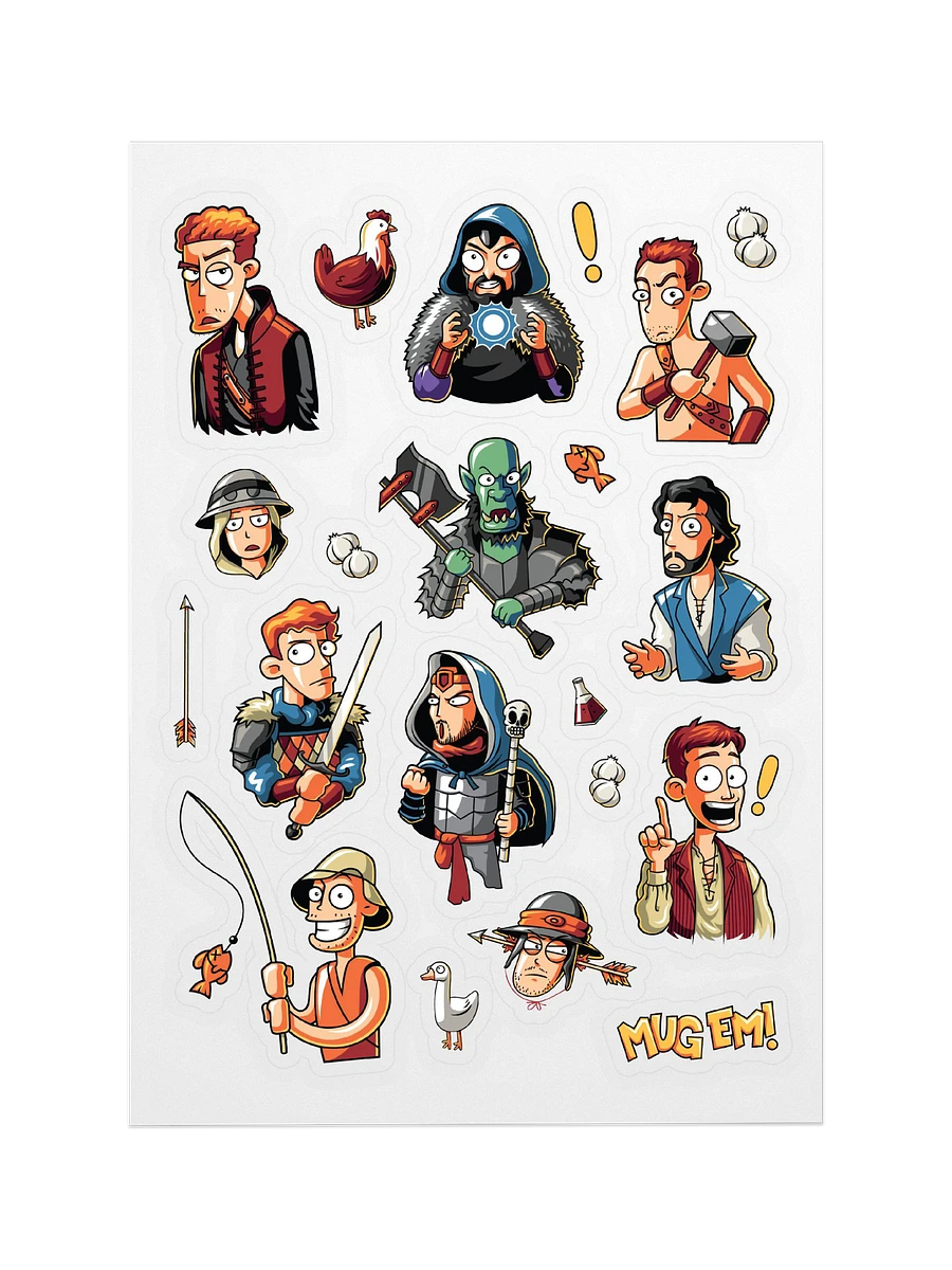 Epic NPC Man Sticker Sheet product image (1)