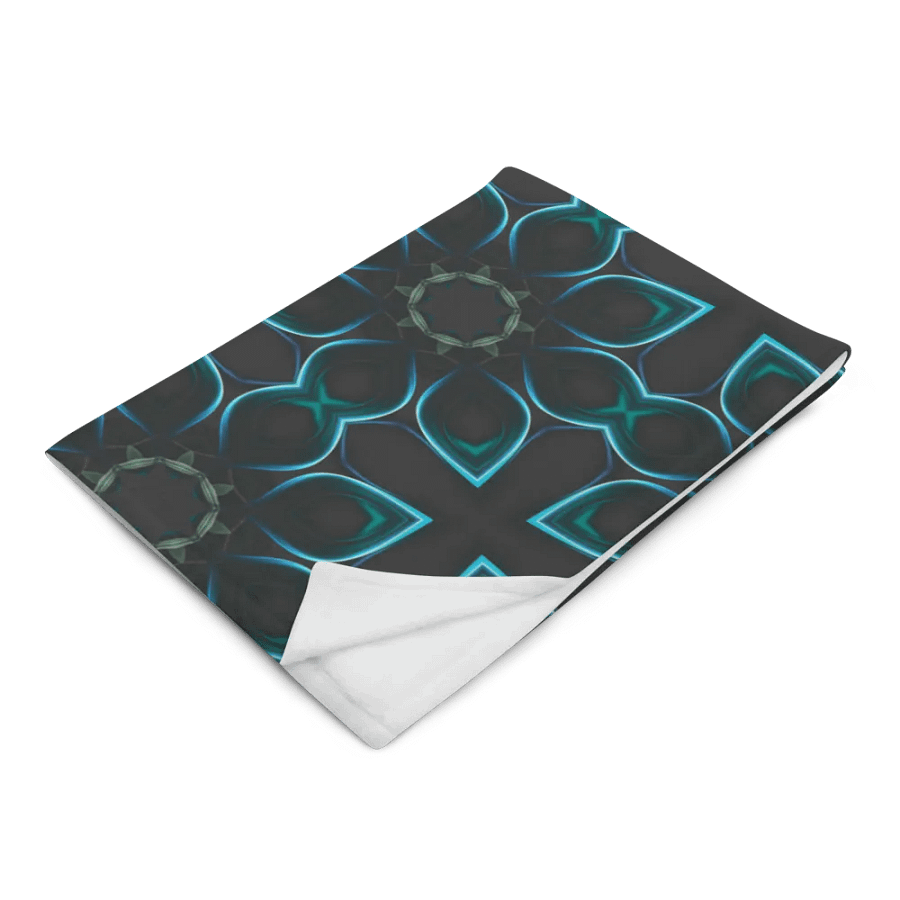 Black and blue Geometric -Throw Blanket product image (4)