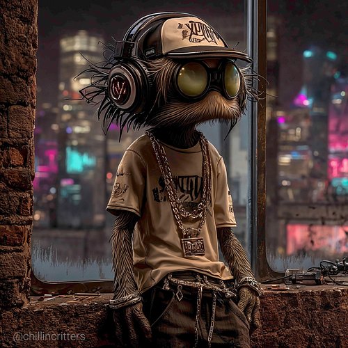 Chillin Critters FILE 014 – “Window Mode”
Name's Zay.
Just him, the skyline, and a loop that never ends.
No rush. No noise. J...