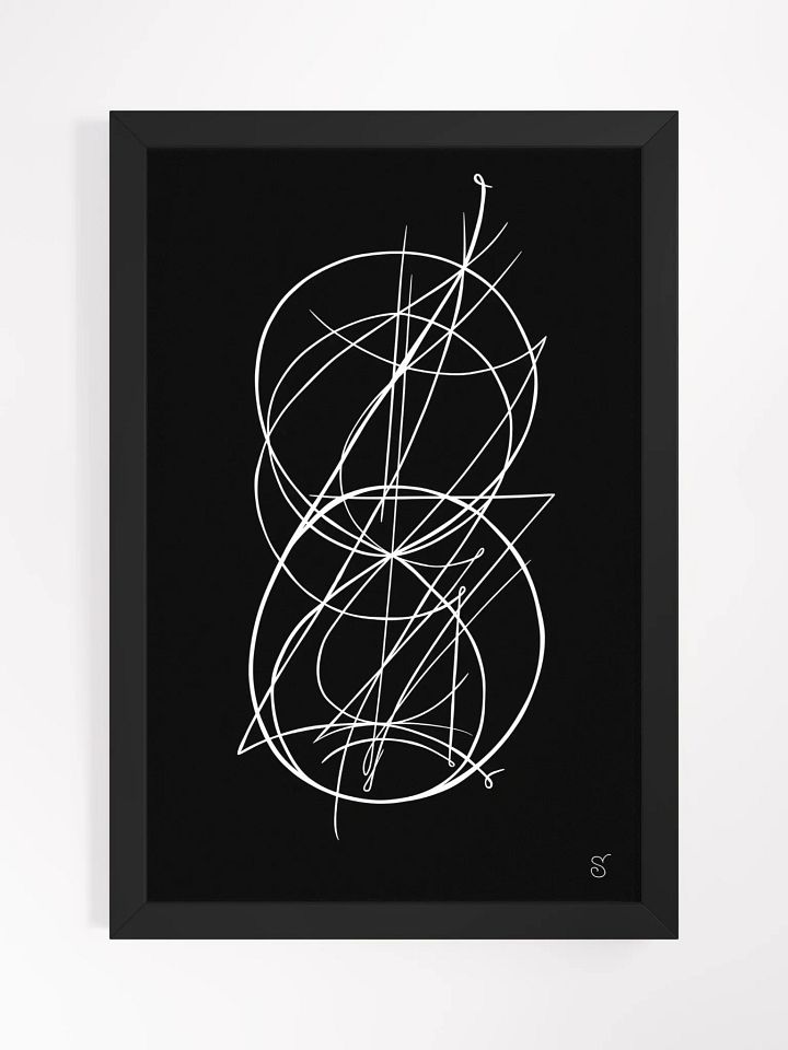 Intricate Intersection Framed Art Print - Abstract Image No. 9 product image (6)