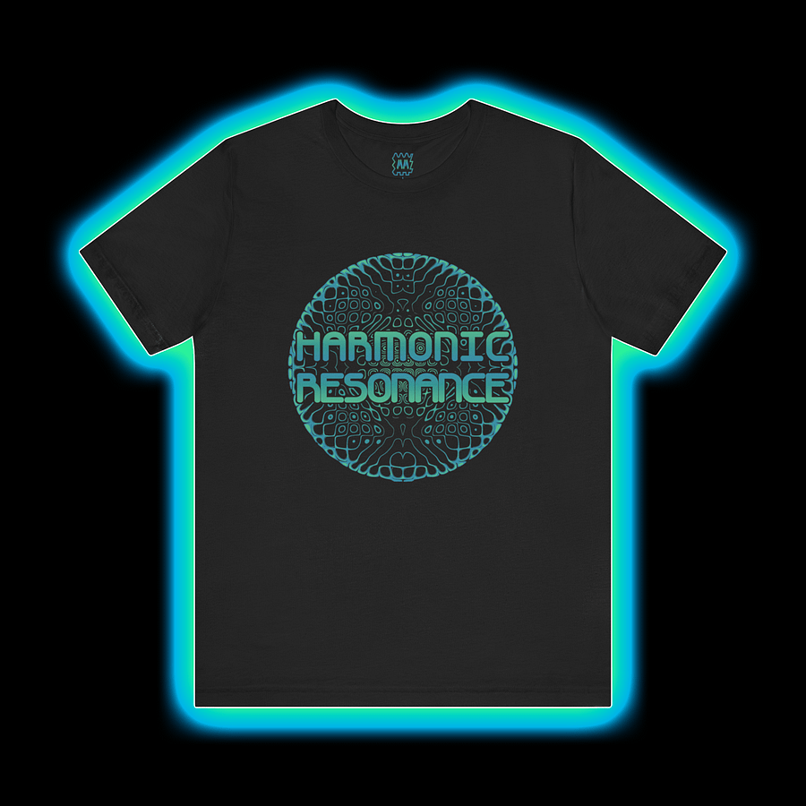 Cymatics - Harmonic Resonance Synthesizer T-Shirt (CYAN PRINT) product image (1)