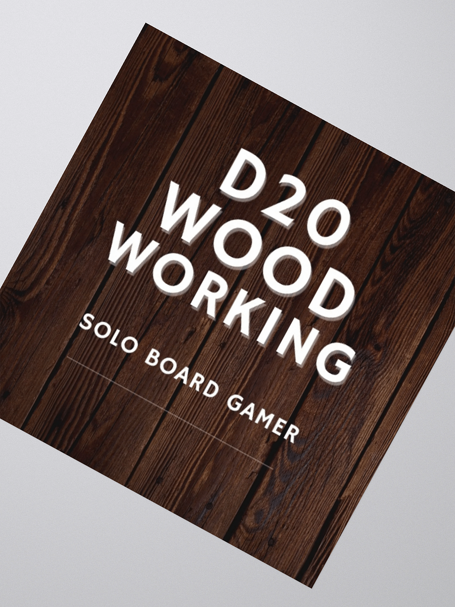 D20 Woodworking Sticker product image (2)