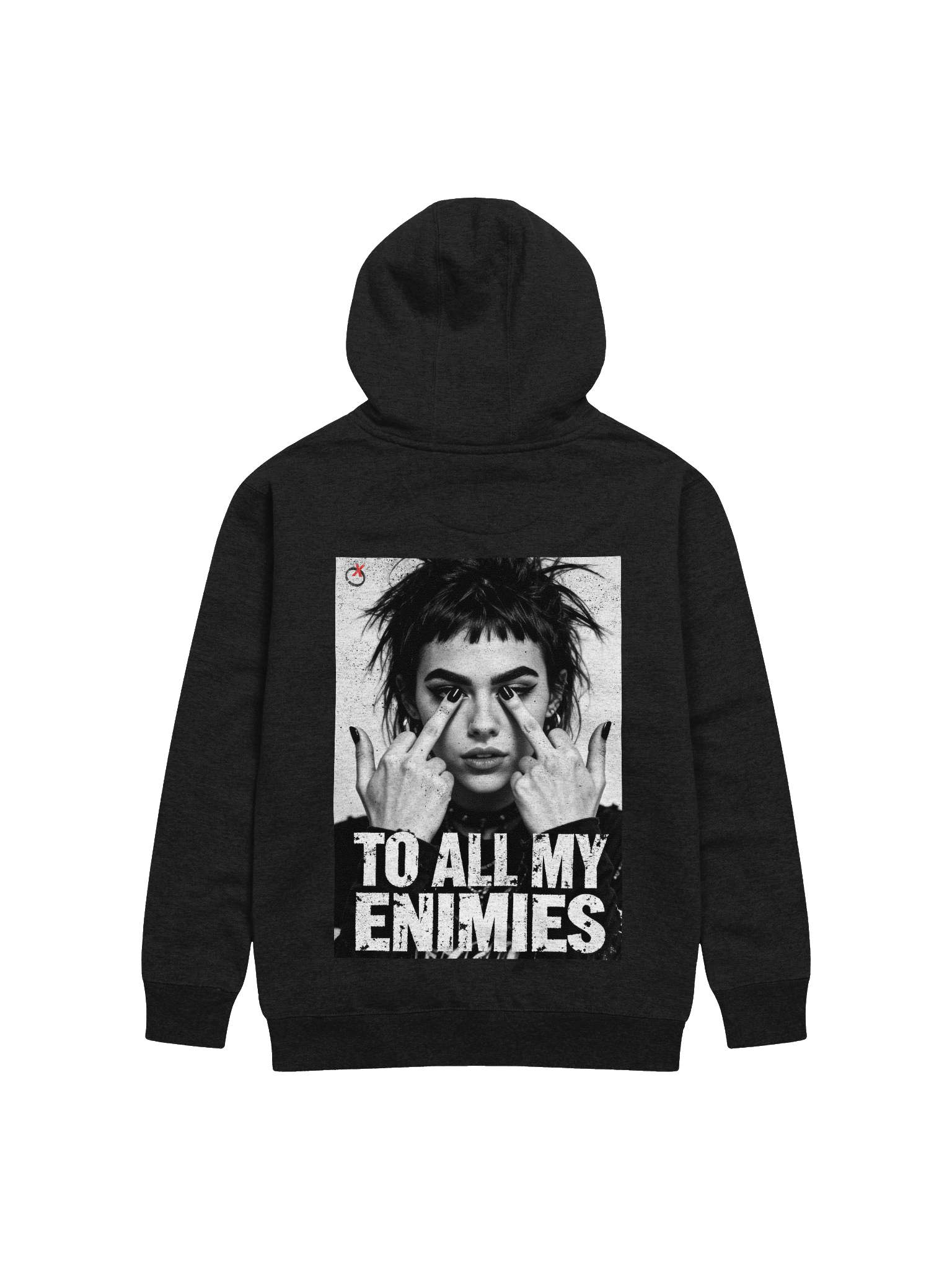 To All My Enimies Alt Graphic Back Print Hoodie product image (1)