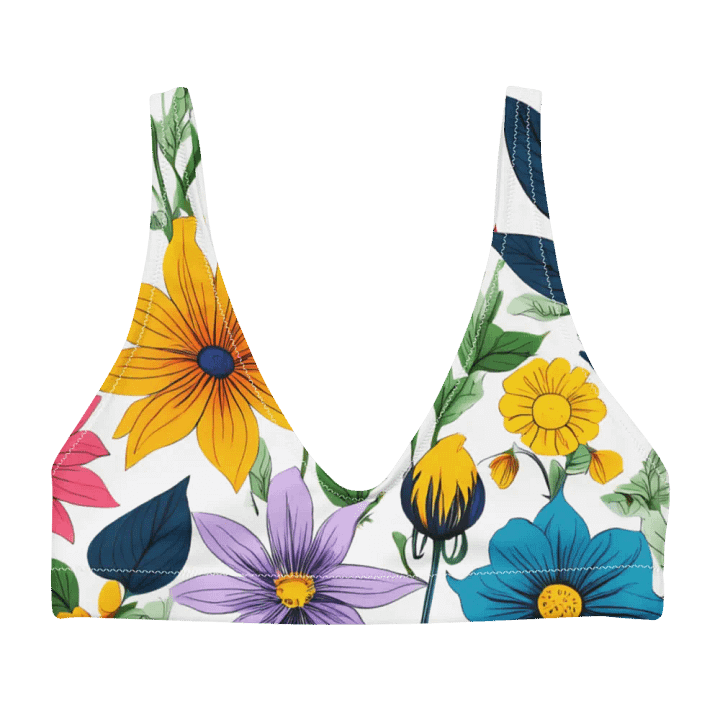 Blossom Burst Recycled Bikini Top product image (1)