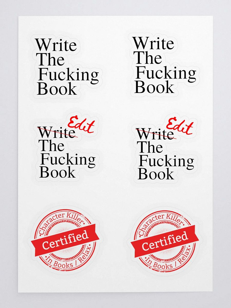 Author Stuff Sticker Sheet product image (2)