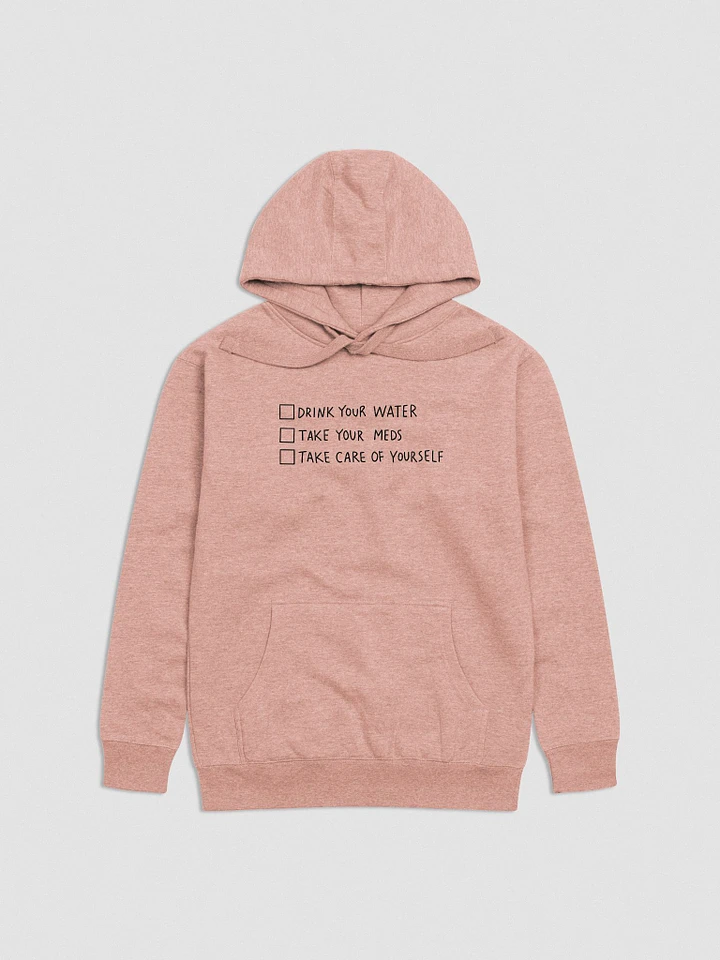 !reminder hoodie 2.0 embroidered (black lettering) product image (1)