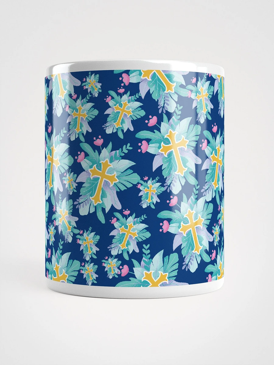 Floral Cross Patterned Mug product image (5)