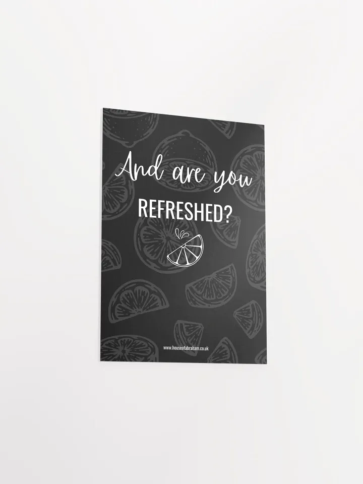 And Are You Refreshed? - Poster product image (1)