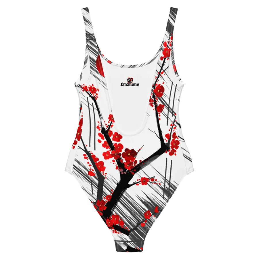 Sakura Blossom Burst - Swimsuit Black and White product image (12)