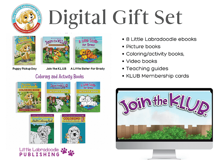 Digital Gift Set (Little Labradoodle Series) product image (1)