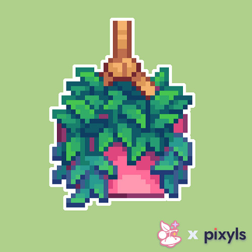 Hoya Pachyclada is 5 of 8 plant designs that are available now @ @pixyls.ca !!

#pixelart #digitalart #artshop #plants #house...