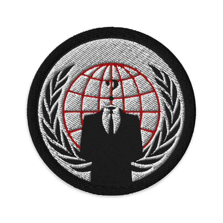 Anonymous Patch Red On White product image (1)