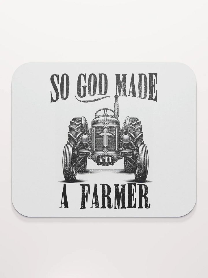 Vintage - So God Made a Farmer Mousepad product image (2)