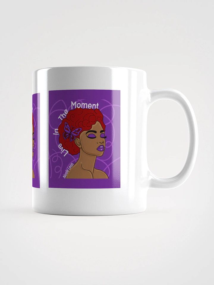 Live In The Moment Triptych White Glossy Mug product image (1)