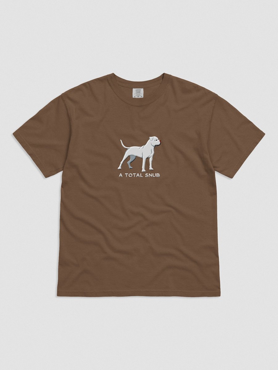 A Total Snub T-Shirt(Embroidered) of an American Bulldog(White) product image (21)