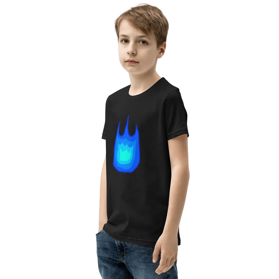 Blue Firey Youth T-Shirt product image (8)