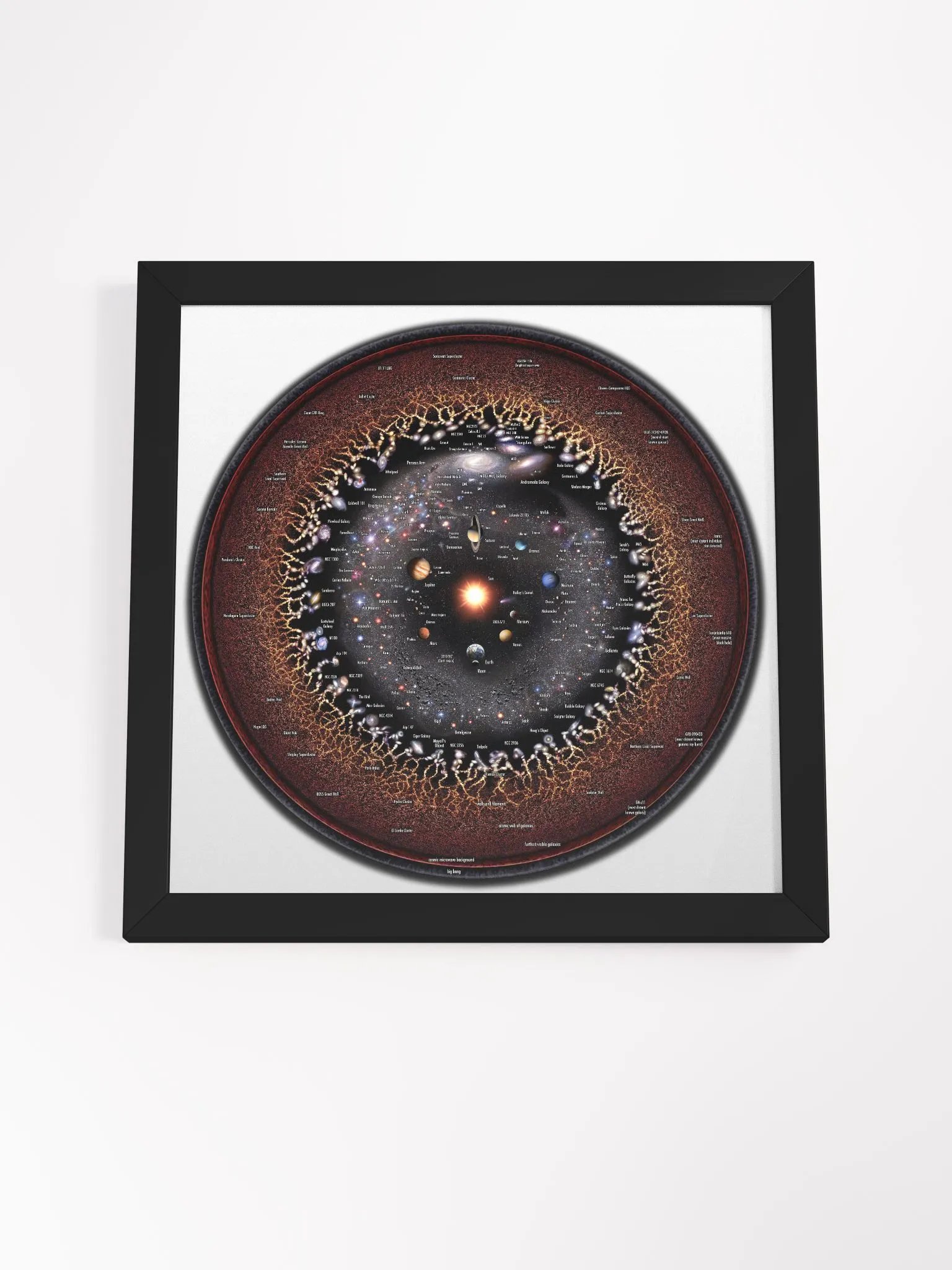 Circular Log Universe Map Framed! product image (4)