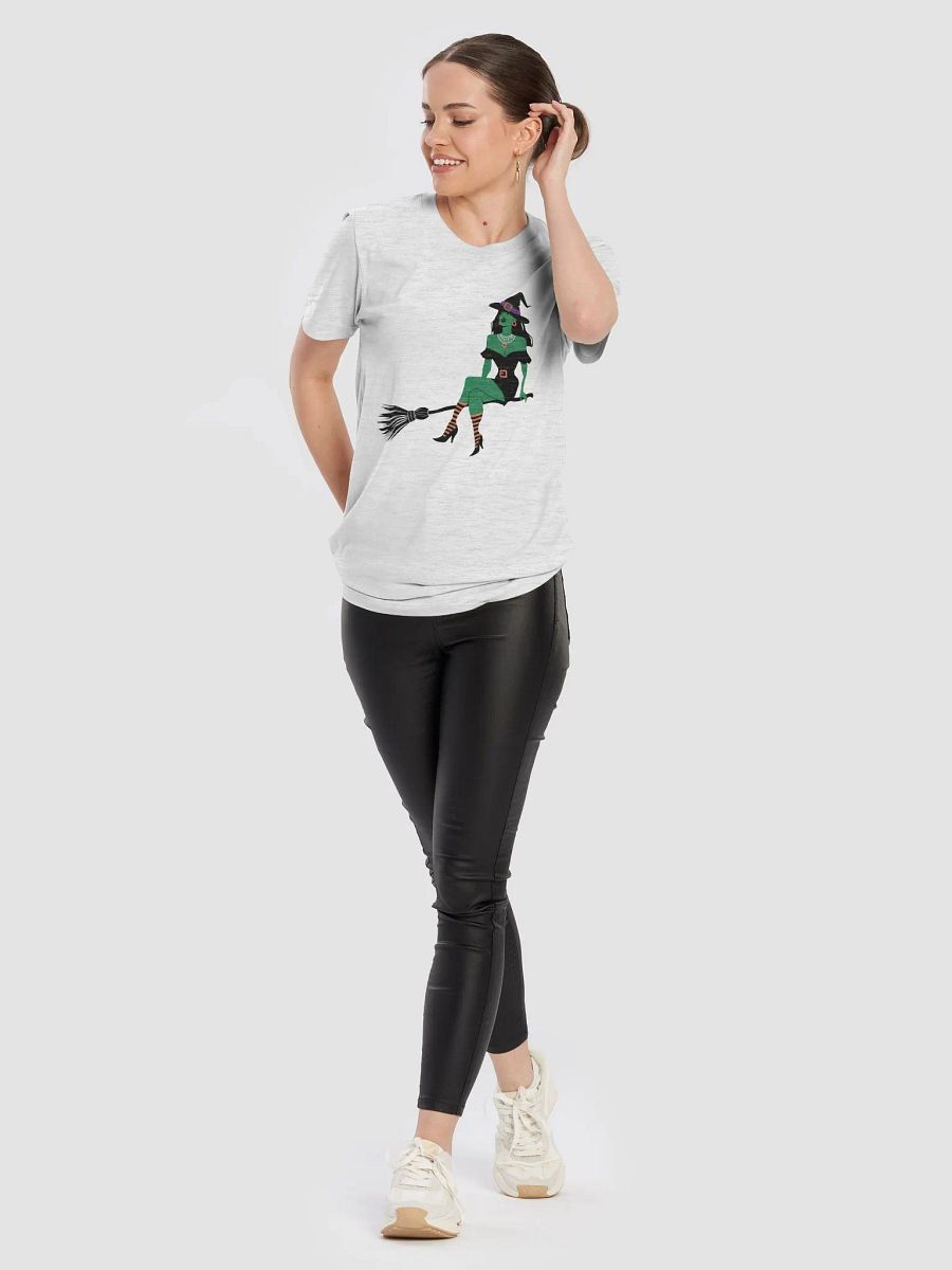 Green Witch On A Broom Stick product image (58)