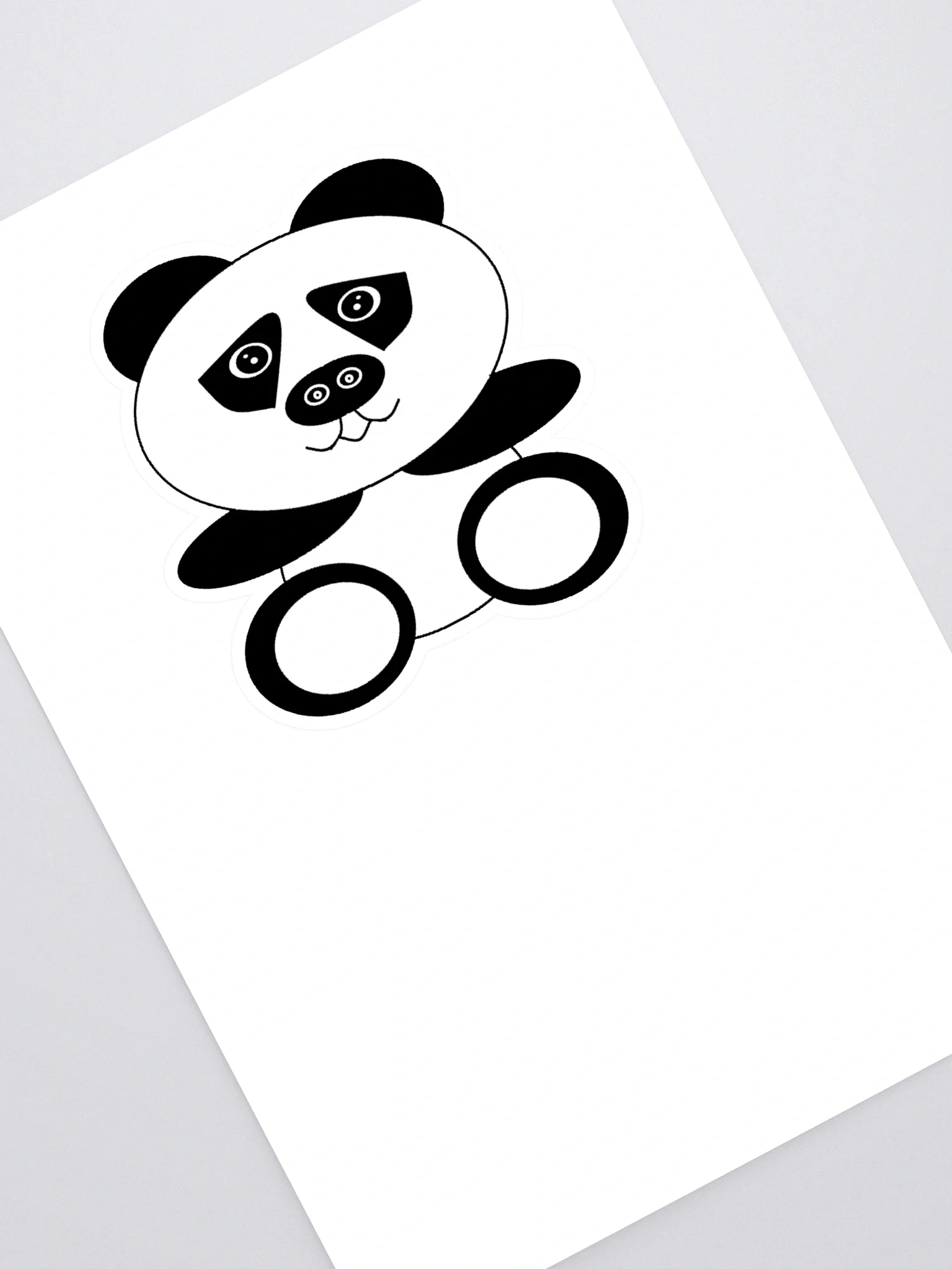 Panda Kiss Cut Sticker Sheet product image (1)