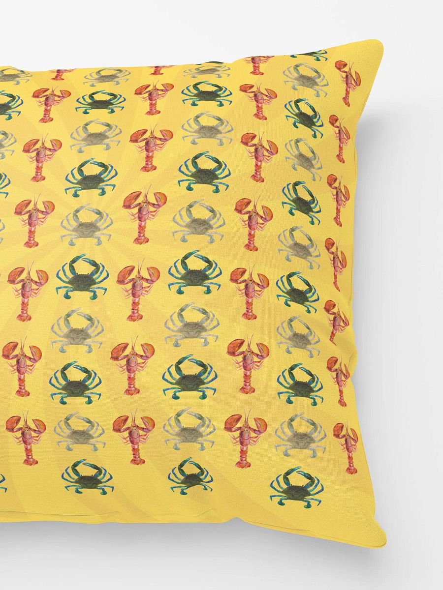 Crab and Lobster Yellow Pillow product image (3)