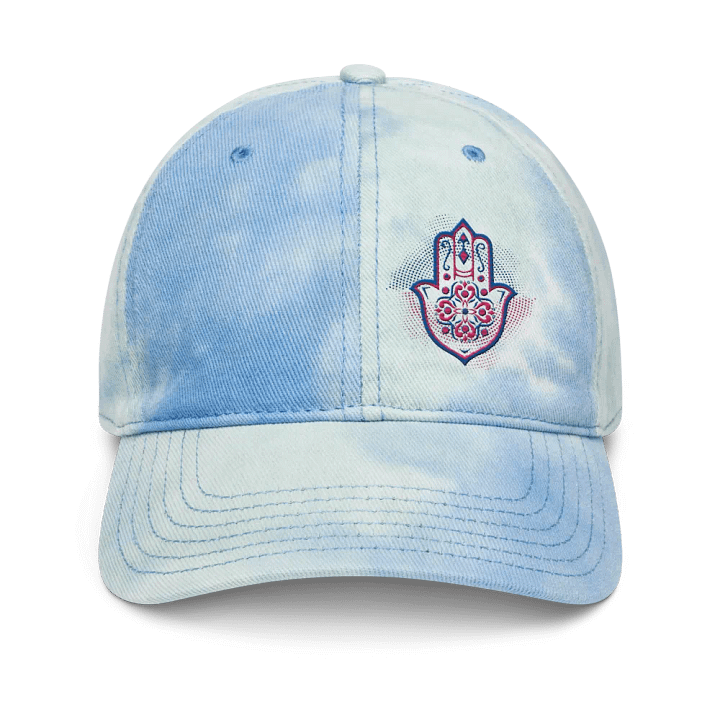 Hamsa Harmony Tie-Dye Dad Hat product image (1)