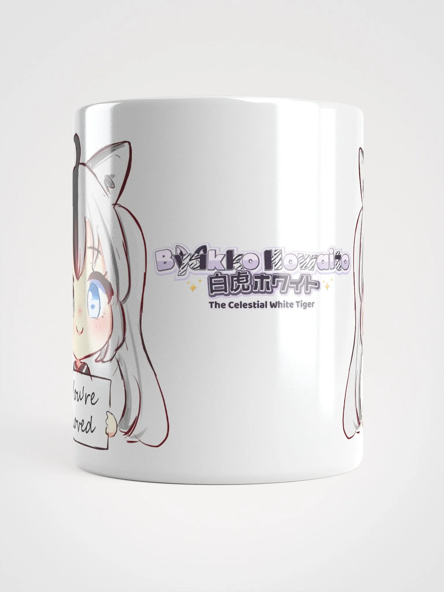 All White Mug - Byakko You Are Loved Edition product image (15)