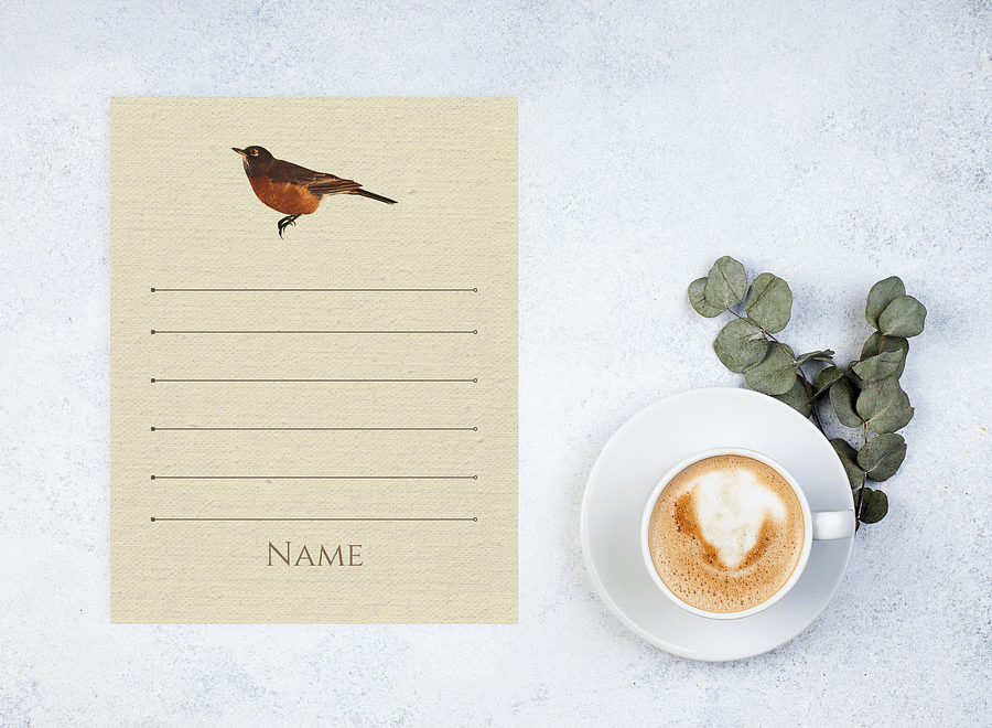 Canva Notepad Template: Robin product image (6)