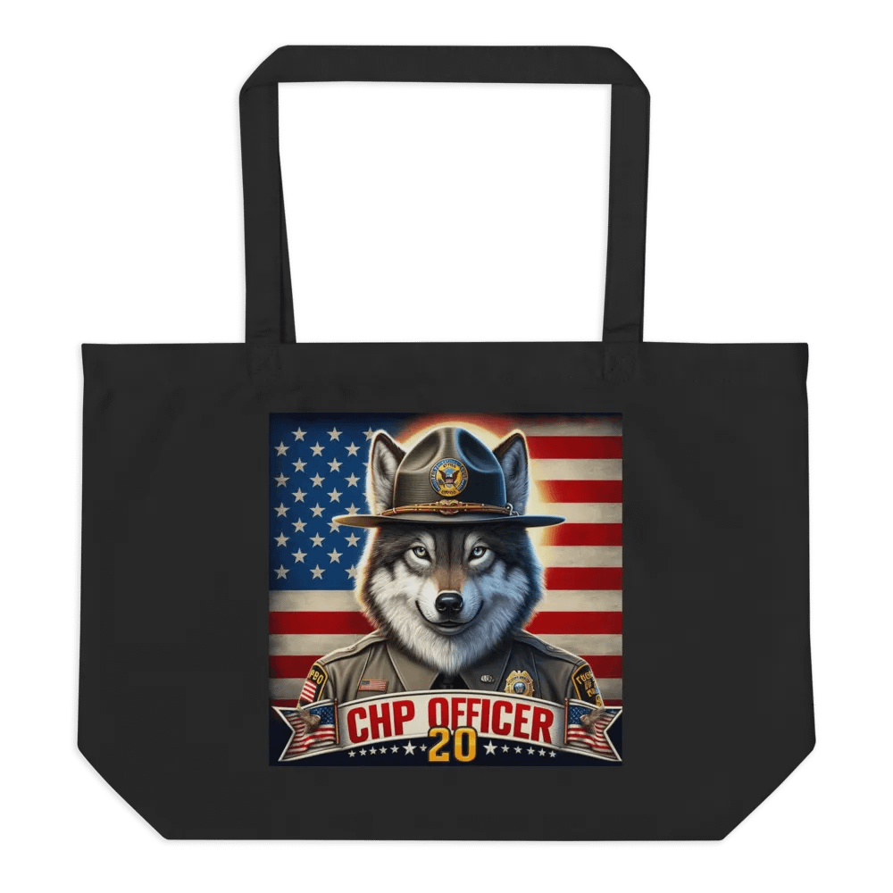 CHP Officer Wolf Organic Tote product image (2)