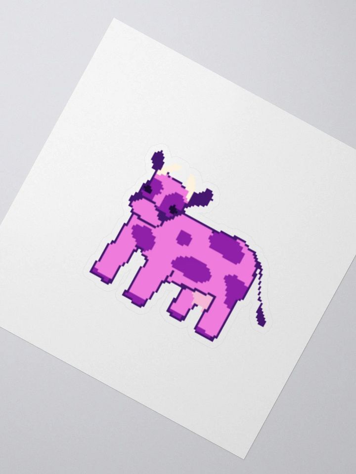 purple cow sticker product image (2)