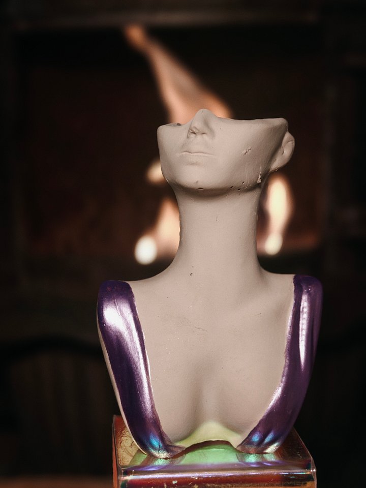 Purple Diamond Concrete Vase product image (1)