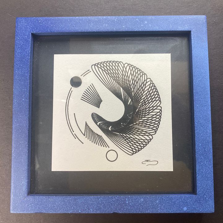 Original Spirographic Artwork in Hand Painted Frames product image (2)