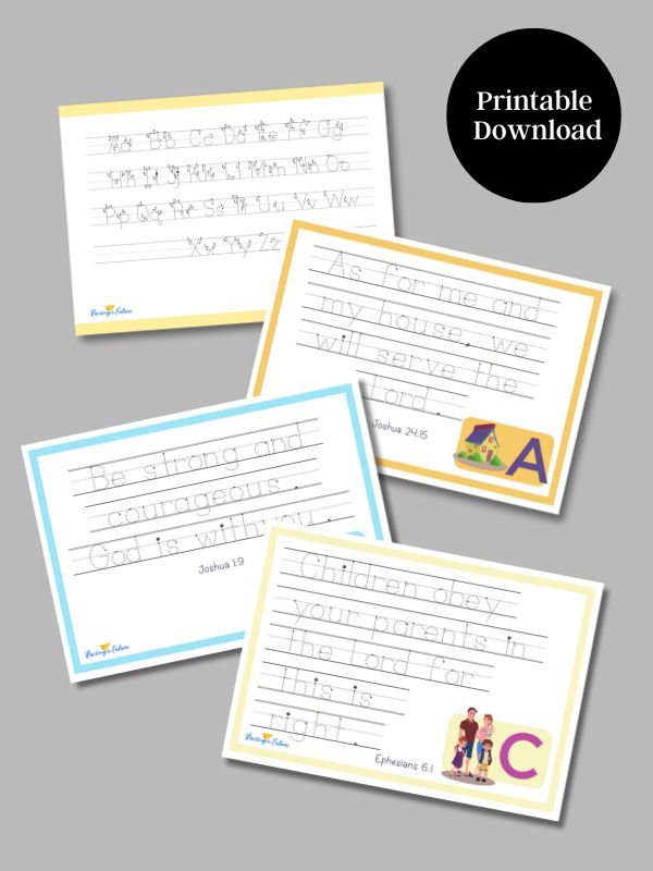ABC Bible Verse Book and Tracing Pad Set product image (4)