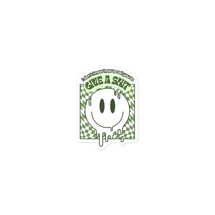 GIVE A SH*T die-cut magnet product image (1)