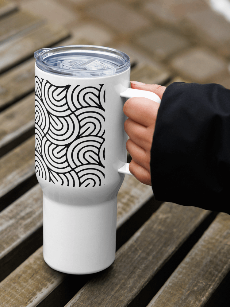 Monochrome Maze 25oz Travel Mug product image (8)