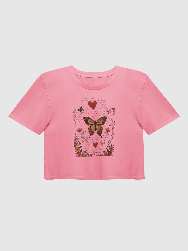 Vintage Boho Butterfly & Floral Crop Top product image (3)