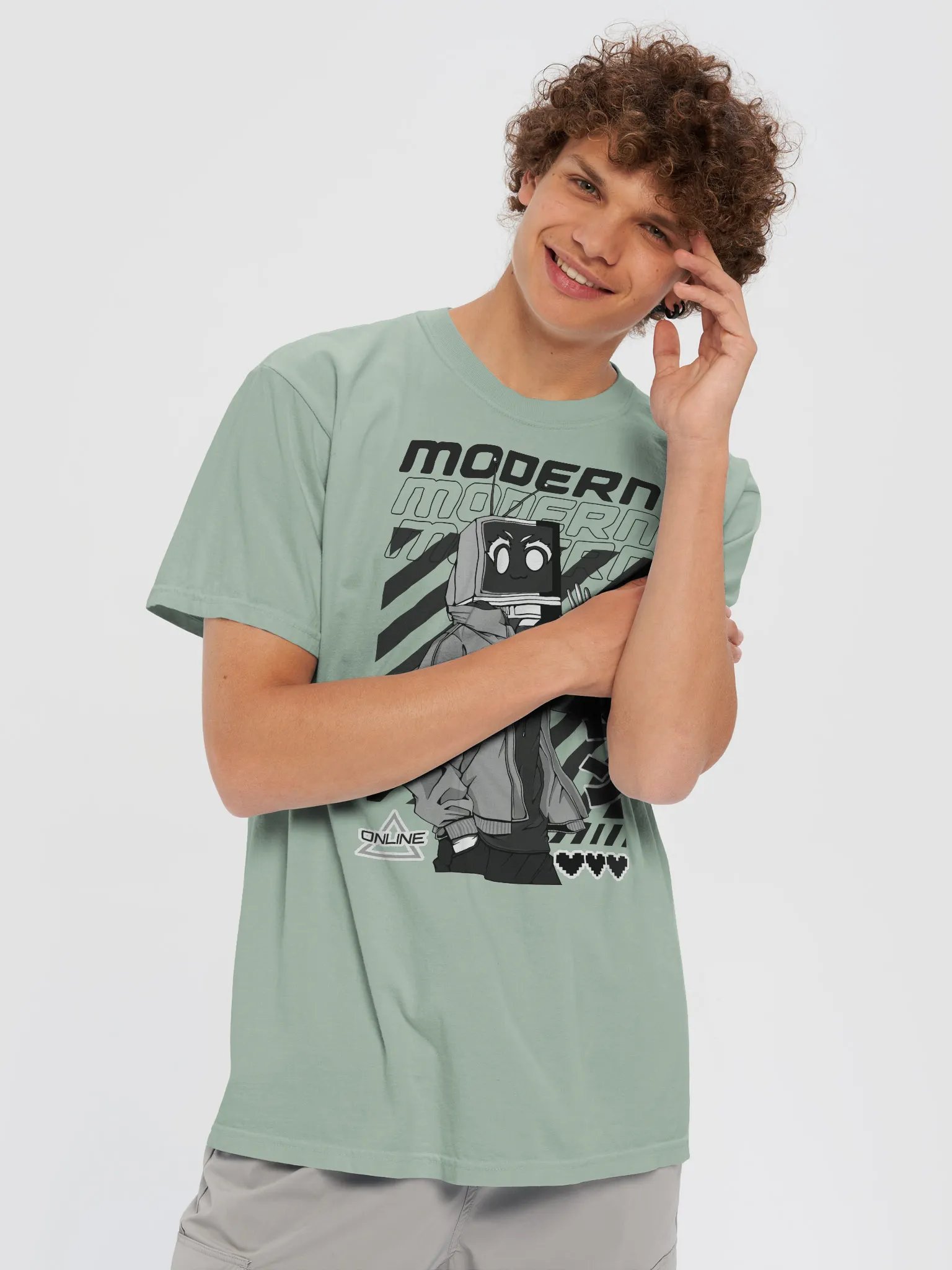 Modern Broadcast Monochrome Tech T-Shirt product image (5)