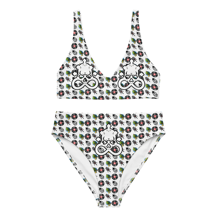 Skull Piercing Records High Waisted Bikini Set product image (1)