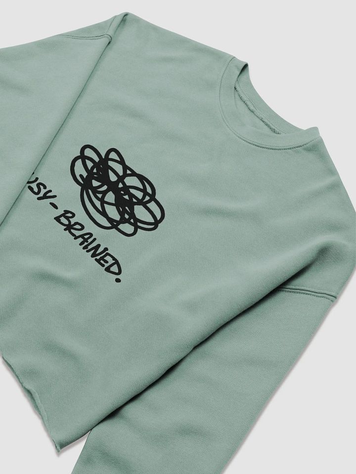 BUSY-BRAINED cropped crewneck product image (1)