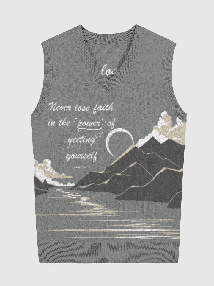 The Power of Yeeting Eclipse Knit Sweater Vest product image (3)