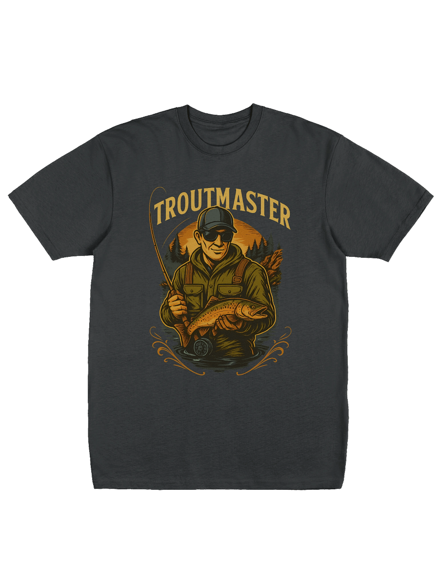 Trout Fishing T-Shirt – Troutmaster Trophy Trout Angler Tee for Fishermen product image (1)